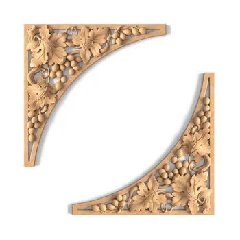 Grapevine Corner Appliques (Pair)